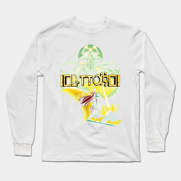 Attack On Metropolis Long Sleeve T-Shirt by poopsmoothie